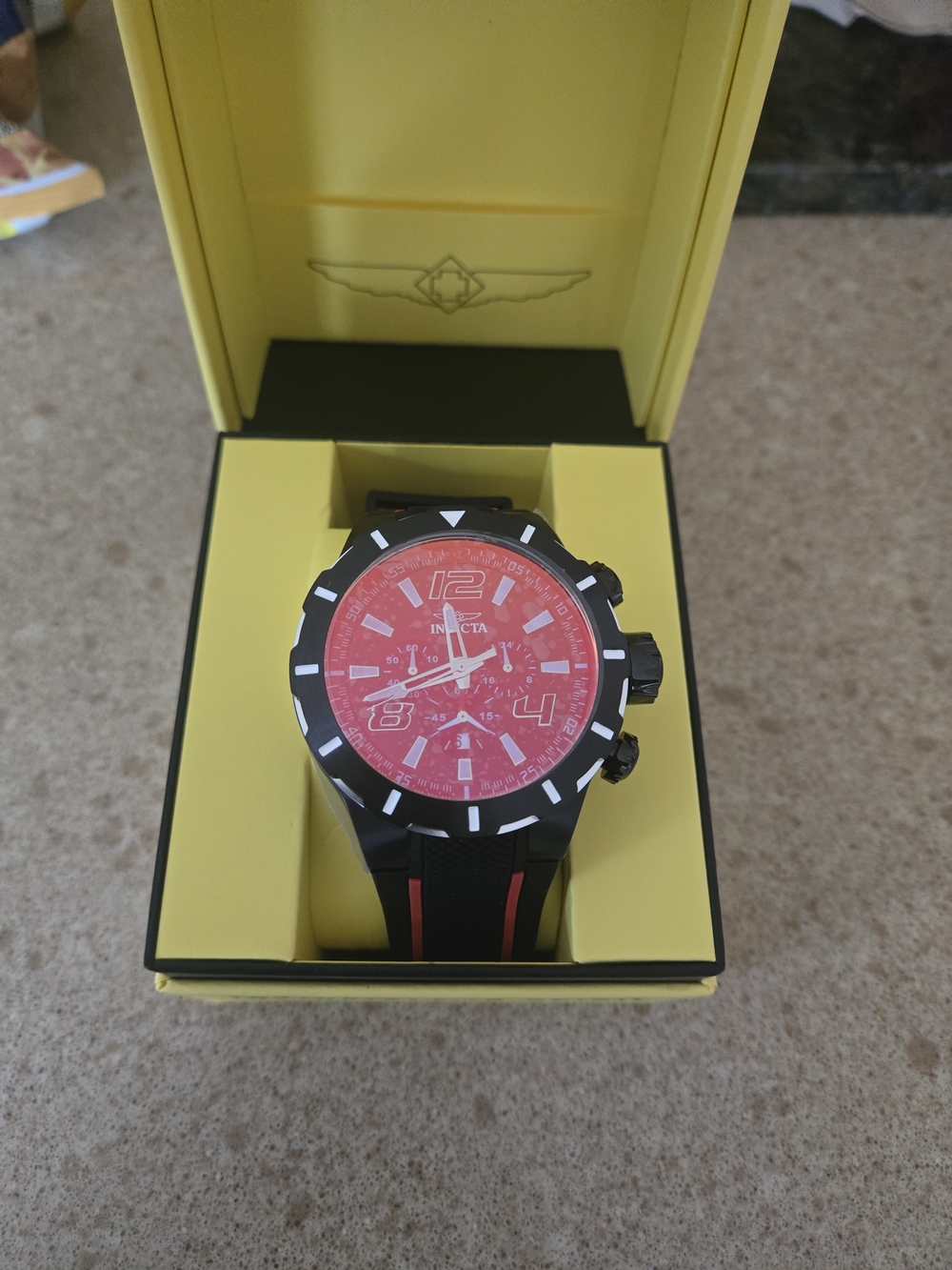 Invicta Men's Black and Red Sport Watch